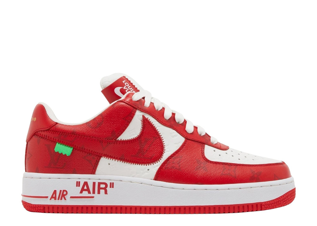 Louis Vuitton Nike Air Force 1 Low By Virgil Abloh White Red - Solefood München